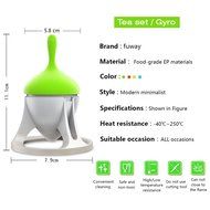 Gyro Design Tea Strainer, fuway Loose Tea Leaf Infuser, Tea Filter, [Food-Grade] Silicone / PP Material Tea Tools... N9