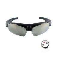 720P HD Camera Sports Sunglasses 170 Wide-Angle Lens + Remote Control Black N3
