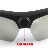 720P HD Camera Sports Sunglasses 170 Wide-Angle Lens + Remote Control Black N4