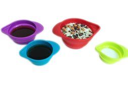 Silicone measuring cups - space saving collapsible 4 piece N2