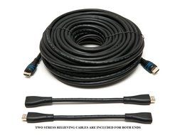 BlueRigger HDMI Cable (75 ft) w/ Built-in Signal Booster - CL3 Rated for In-wall Installation N2