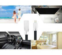 iPhone Charger (Kable Leader) 2 Pack 6ft Flat Noodle Zinc Alloy iPhone Charging Cable for iPhone SE 7 7 Plus 6... N3