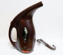 Joy Mangano Newly Designed 900-Watt My Little Steamer &amp; Over Door Hanger Set (Espresso)
