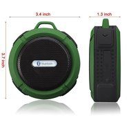 [Bluetooth Waterproof Speaker] PECHAM C6 Portable Waterproof Speaker, 5W Strong Drive Passive Radiator for Waterproof... N6
