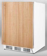 Summit AL752BBIIF 24" Compact ADA Compliant All-Refrigerator with 5.5 cu. ft. Capacity Adjustable Glass Shelves...