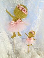 Baby Girl Ballerina Cake Topper or Cupcake Toppers N5