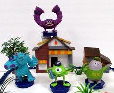 MONSTERS UNIVERSITY 12 Piece Birthday Cake Topper Set Featuring Monsters University Figures and Themed Decorative... N9