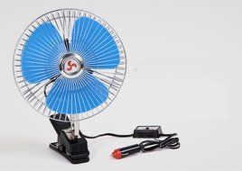 Hooshion 12V Car Vehicle Cool Fan Mounting Clip Truck Mini Air Fan Cooler Oscillating with 1.2 Meter Cable for... N10