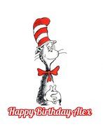 Dr Seuss Cat In The Hat Edible Image Photo Cake Topper Sheet Personalized Custom Customized Birthday Party - 1... N2