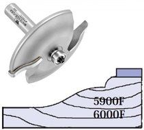 Whiteside Router Bits 5900F Large Raised Panel Profile Bit with 3-1/4-Inch Large Diameter and 1-3/8-Inch Cutting...