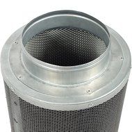 HydroKraken Carbon Charcoal In Line Air Scrubber Filter For Maximum Odor Control &amp; Filter Cover (6 inch flange)