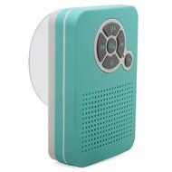 Aduro AquaSound WSP40 Waterproof Shower Bluetooth Portable Speaker with Stand and Suction Cup (Turquoise/White) N7