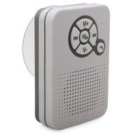 Aduro AquaSound WSP40 Waterproof Shower Bluetooth Portable Speaker with Stand and Suction Cup (Turquoise/White) N9