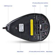 Handheld vacuum cleaner,Euleven 3005C UV Bed Vacuum Cleaner with Vibrating Single pad,White N3