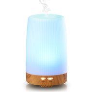 Essential Oil Diffuser, Euph 100ml Wood Grain Cool Mist Humidifer Ultrasonic Aromatherapy Oil Diffuser with 7... N4