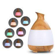 Essential Oil Diffuser, Euph 100ml Wood Grain Cool Mist Humidifer Ultrasonic Aromatherapy Oil Diffuser with 7... N6