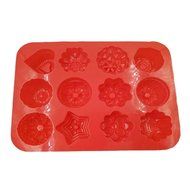 Muffin Flowers Chocolate Candy Fondant Cake Making Mold Portable Silicone Baking Pan N4