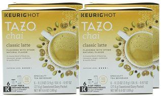 Tazo Classic Chai Latte, K-Cup for Keurig Brewers, 24 Count N7