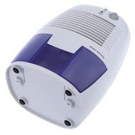 Rubility Portable Mini Semiconductor Household Smart Dehumidifier 250ml/24H White (White and purple) N3