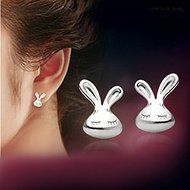 925 Sterling Silver Xmas Gifts Fashion Crystal Stud Earrings Studs Women Jewelry N4