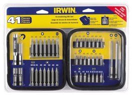 Irwin Industrial Tools 3057041 Fastener Drive Tool Bit Set with Soft Case, 41-Piece by Irwin Tools