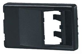Panduit CFFPA2BL Snap-On 2-Port Angled Modular Furniture Faceplate, Black by Panduit