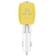 Airvita New Upgraded Carvita CAV-3S Air Purifier Anions Air clean Virus Removal for Car Cigar Jack (Yellow) N2