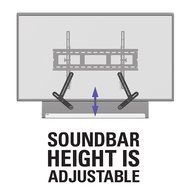 Sanus Soundbar Mount for Most Soundbars up to 15 lbs - Features Simple Install and Tool-Free Adjustments - Compatible... N2
