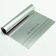Y&amp;XL&amp;H Stainless Steel Chopper Dough Scraper with Scale Spatula 15cm x 11cm N4