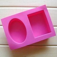 Y&amp;XL&amp;H 2 Hole Ellipse Square Shape Cake Chocolate Molds,Silicone 18&iexcl;&Aacute;12.2&iexcl;&Aacute;3.8 CM(7.1&iexcl;&Aacute;4.8&iexcl;&Aacute;1.5 INCH)