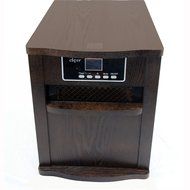 LOT X2 Clevr Portable Electric 1500w Infrared Heater Quartz w/ Remote Fireplace