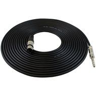 GLS Audio 25ft Patch Cable Cords - XLR Female To 1/4" TRS Black Cables - 25' Balanced Snake Cord (NOTE: THIS IS... N3