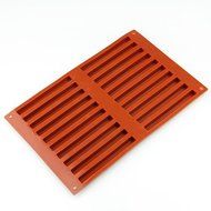 Wholeport Silicone Cake Mold Flexible Mold 20-Bar Biscuit Mold Handmade