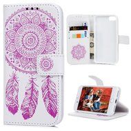 iPhone 7 Case (4.7 inch) - Wallet Folio Flip Embossed Campanula PU Leather Case with Stand Card Slots Slim Fit... N18