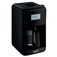 KRUPS EC311 SAVOY Programmable Digital Coffee Maker Machine with Glass Carafe and LED Control Panel, 12-Cups,... N3