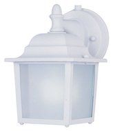 Maxim Lighting 86924WT One Light Frosted Glass Wall Lantern, White by Maxim Lighting
