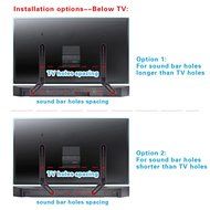 Mounting Dream MD5420 Sound Bar Bracket Universal Sound Bar TV Mount for Mounting Above or Under TV Fits Most... N4