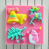 HOT Cartoon High Quality Santa Silicone Mold,fondant Cake Decorating Tools,silicone Soap Mold