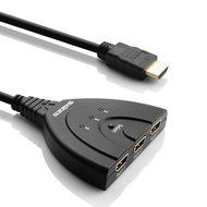 HDMI Switch, Swees 3 Port HDMI Switcher 3D Ready / Full HD 1080p - flexible 3 port switch | 3 x IN / 1 x OUT |... N5