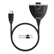 HDMI Switch, Swees 3 Port HDMI Switcher 3D Ready / Full HD 1080p - flexible 3 port switch | 3 x IN / 1 x OUT |... N6