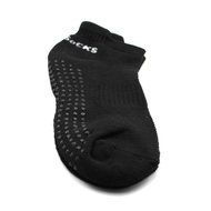 HuaYang 1 Pair Anti Slip Professional Yoga Socks with Rubber Dots Sport Exercise Cotton Hosiery(Black)
