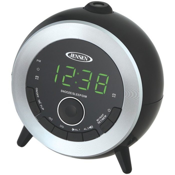 JENSEN JCR-225 Dual Alarm Projection Clock Radio Consumer electronics