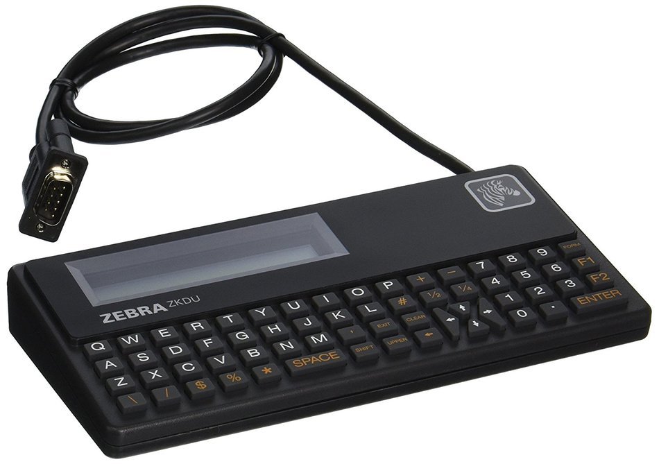 Zebra Technologies ZKDU-001-00 Series ZKDU Keyboard Display Unit for All EPL/ZPL Printer, 62-Key Qwerty Keyboard...