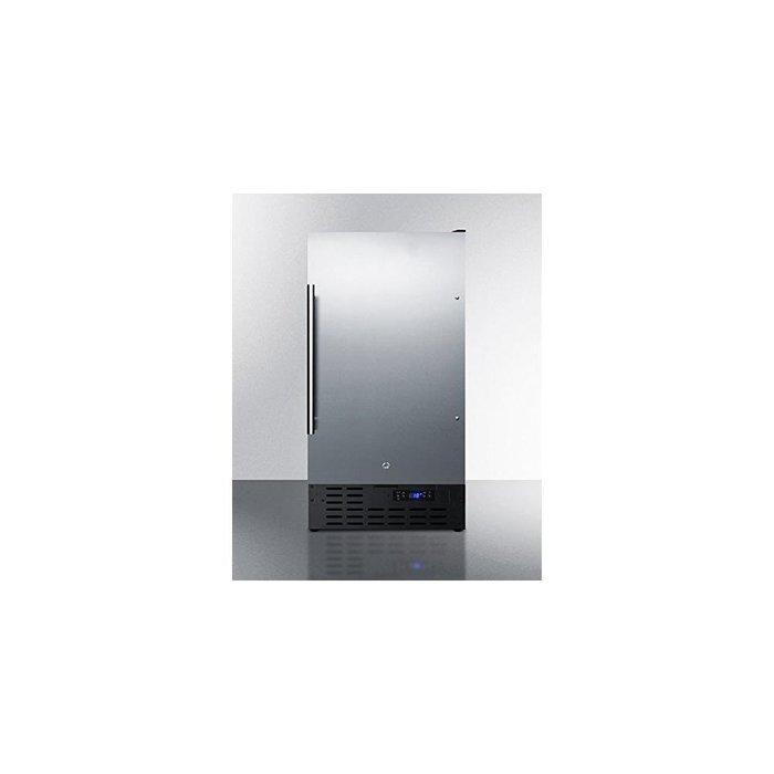 SUMMIT 18 And Frost-Free Freezer Built-In Or Freestanding Use - Black