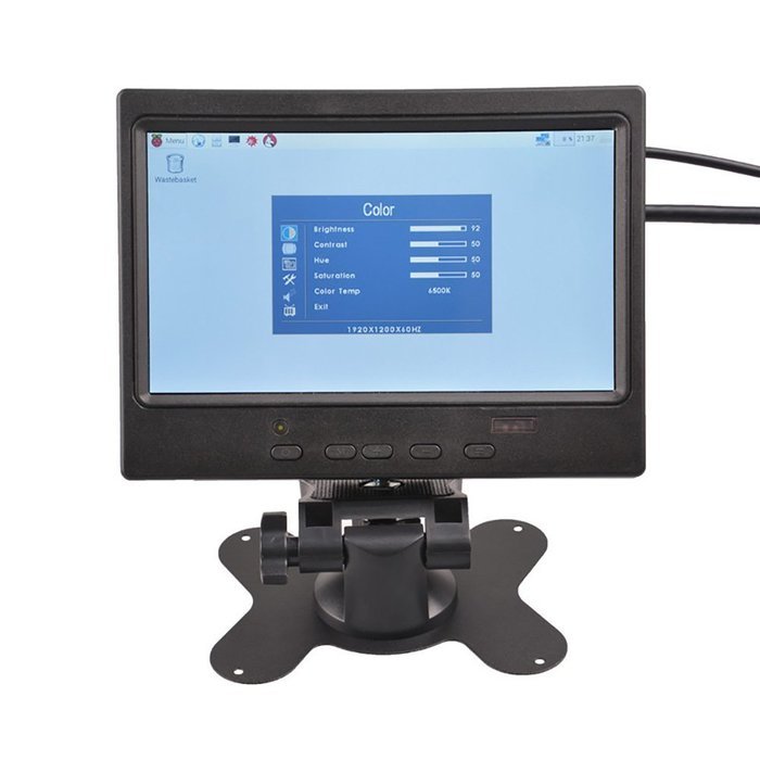 GeeekPi 7 inch 1280x800 TFT Screen Display LCD Color Monitor for Raspberry Pi 3/2/B+/PC N8