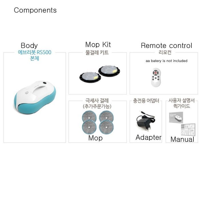 EVERYBOT RS500 FLOOR MOOPING ROBOT CLEANER N5