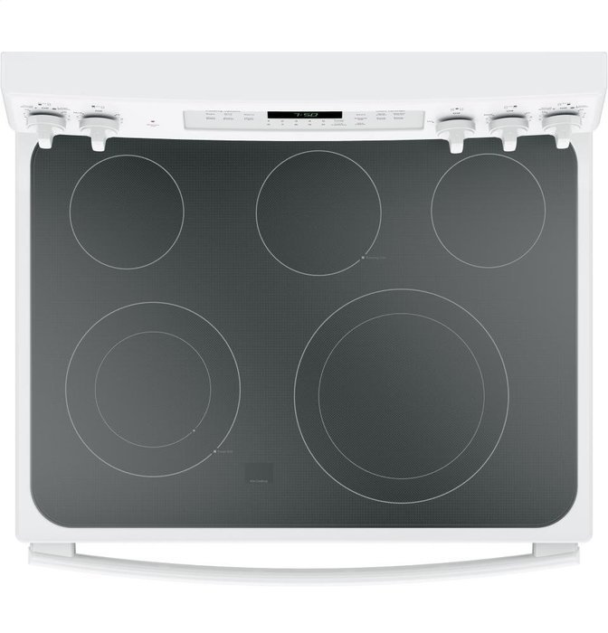 GE JB750DJWW 30" White Electric Smoothtop Range - Convection N3