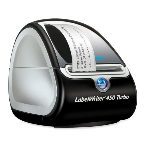 Dymo LabelWriter 450 Turbo Direct Thermal Printer - Monochrome - Label Print - 1.2 lps Mono - USB