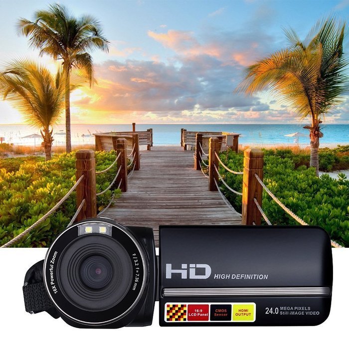 PowerLead Puto PLD009 2.7" LCD Screen Digital Video Camcorder Night Vision 24MP Camera HD Digital Camera N4