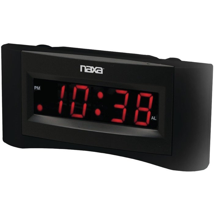 NAXA NRC-165 Easy-to-Read Dual Alarm Clock with USB Charger Consumer electronic